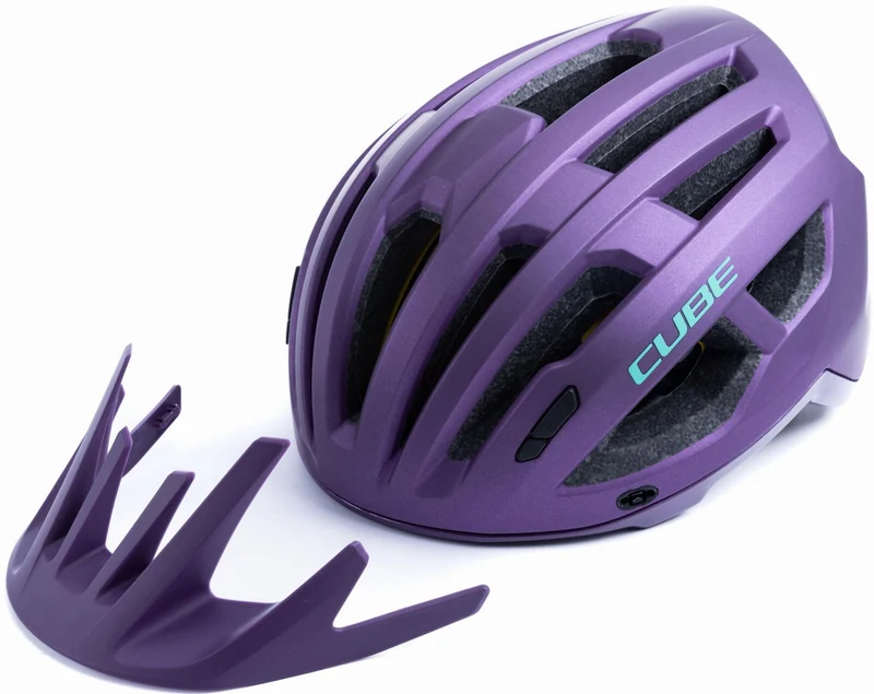 Cube Offpath Mips MTB-Helm purple