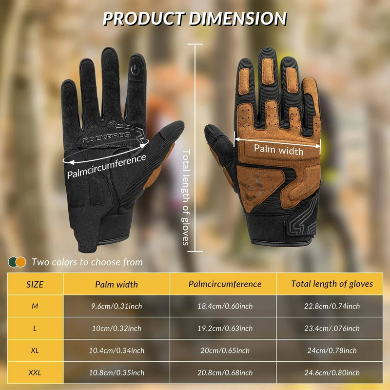 ROCKBROS Motorradhandschuhe Winddichte Touchscreen Herren Handschuhe