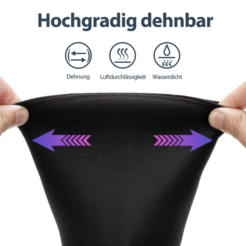 ROCKBROS Fahrrad Überschuhe Winter warm Überzieher für Radsport Schwarz