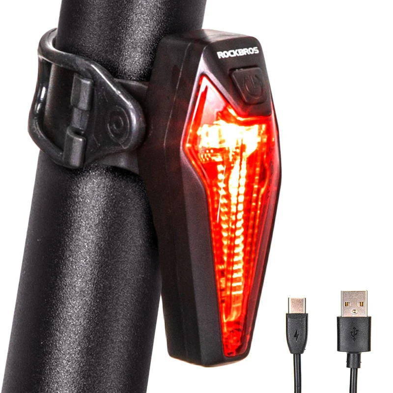 ROCKBROS LED hinten Fahrradlicht Aufladbarer IPX5 Wasserdicht