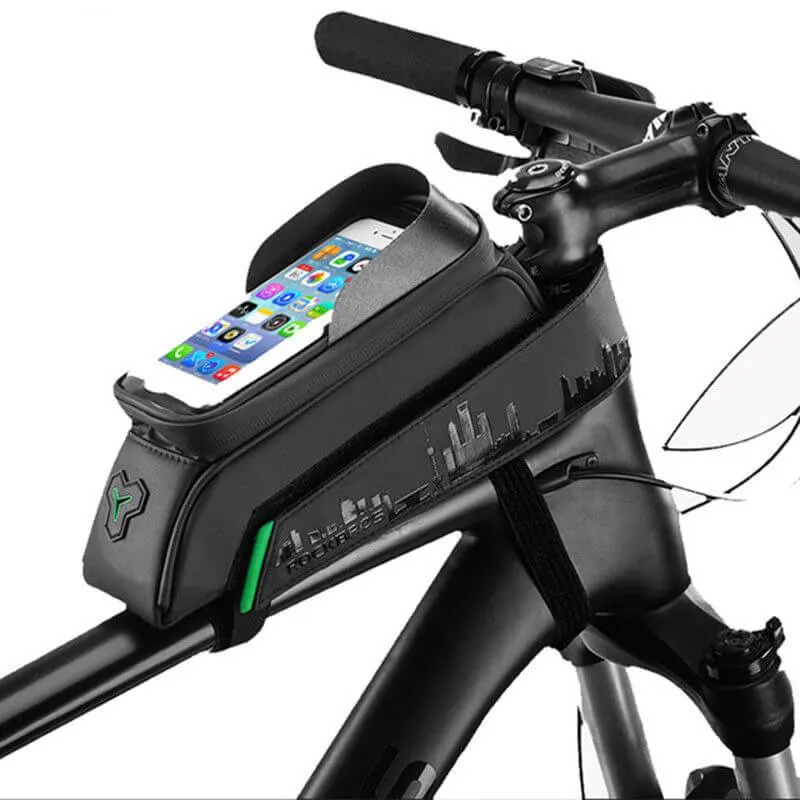 ROCKBROS Fahrrad Oberrohrtasche Wasserdicht Handytasche mit Touchscreen