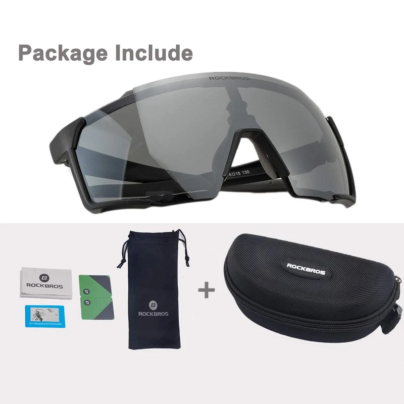 Schwarze Polarisierte Sonnenbrille für Outdoor-Sport