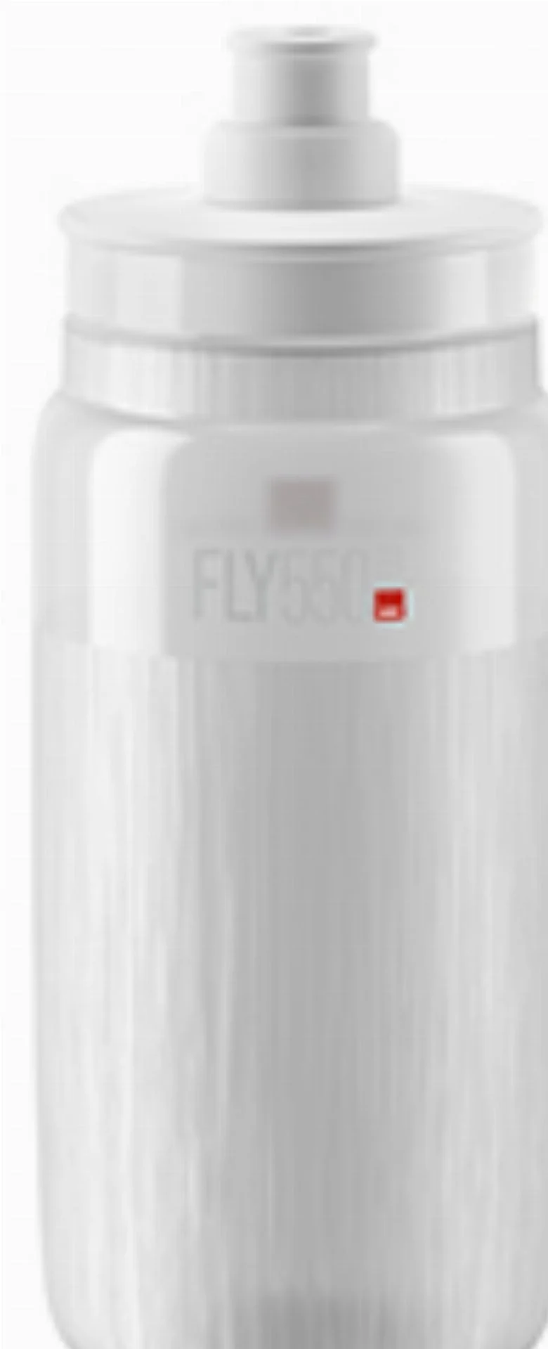 Elite Fly Tex Trinkflasche transparent/weiß