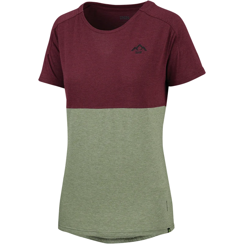 Flow Kids Tech Tee Mountain raisin-oilve