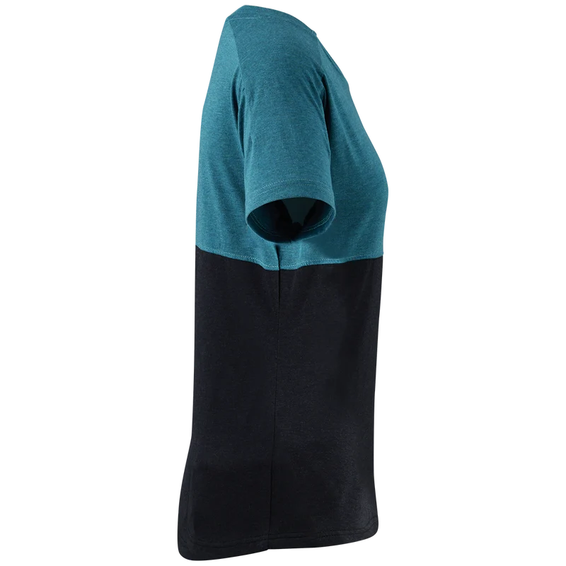 Flow Kids Tech Tee Mountain everglade-schwarz
