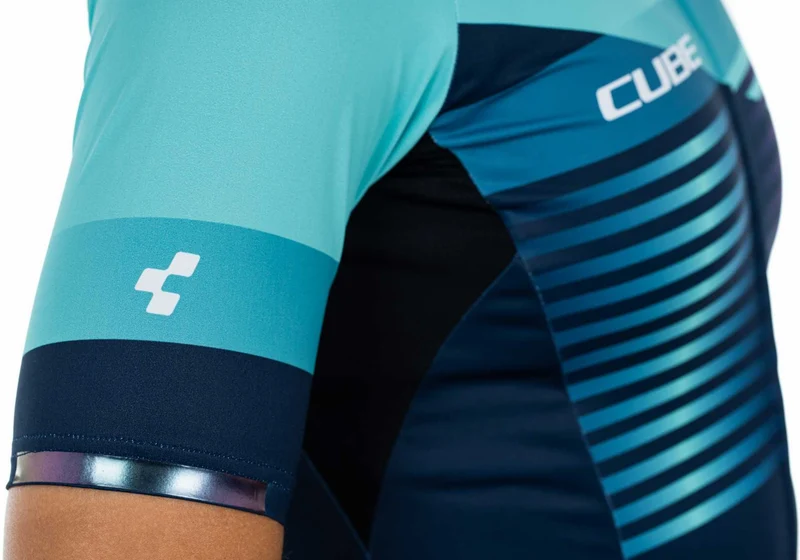 Cube Teamline WS Trikot Kurzarm blue´n´mint