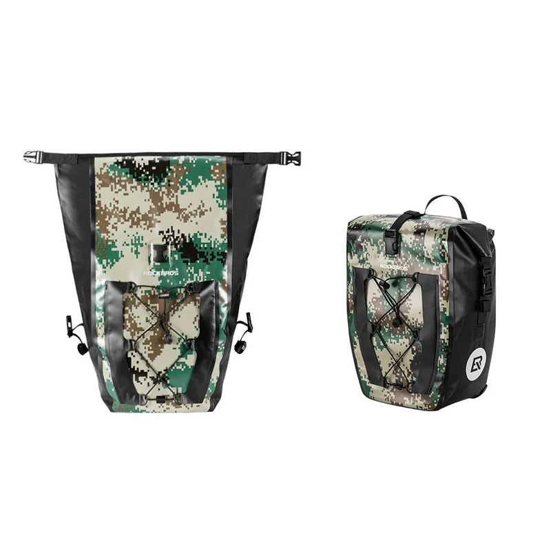 ROCKBROS 100 % wasserdichte Transporttaschen mit Netztasche 27L