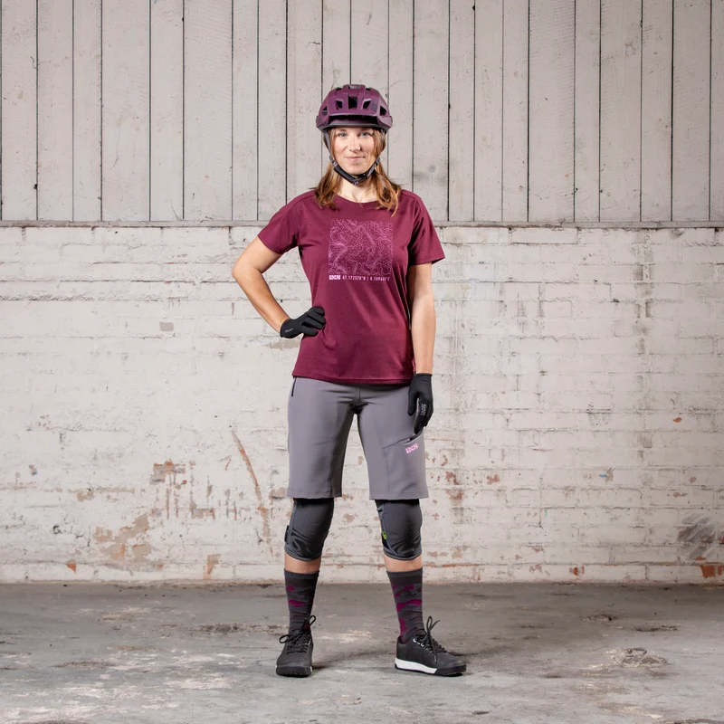 Flow Women Tech Tee Contour raisin