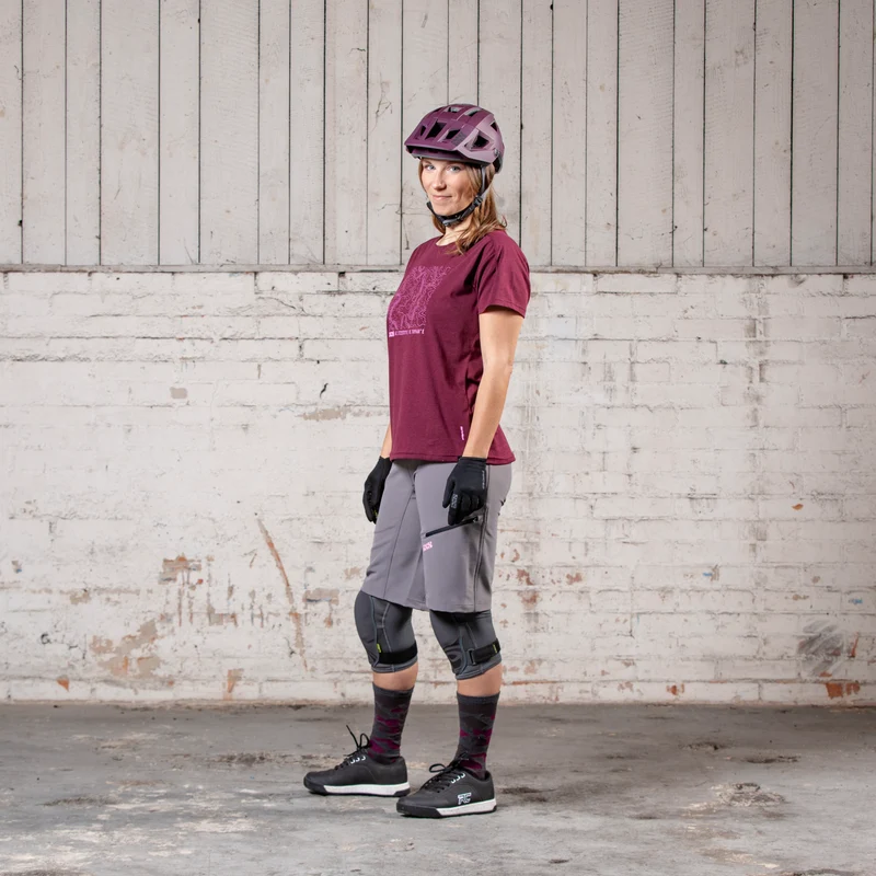 Flow Women Tech Tee Contour raisin