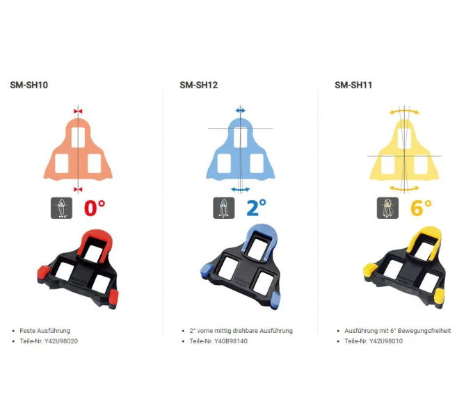 Shimano SM-SH12 Pedalplatten SPD-SL Schuhplatten