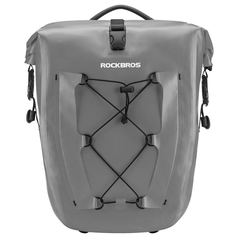 ROCKBROS Gepäckträgertasche 25L-32L 100 % wasserdicht mit Tragegriff