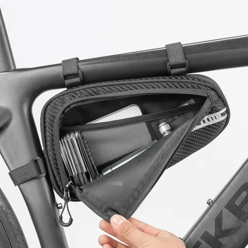 ROCKBROS Rahmentasche wasserdicht Dreieckstasche für MTB & Rennräder 1,2L