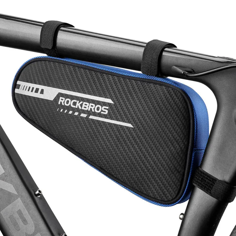 ROCKBROS Rahmentasche wasserdicht Dreieckstasche für MTB & Rennräder 1,2L