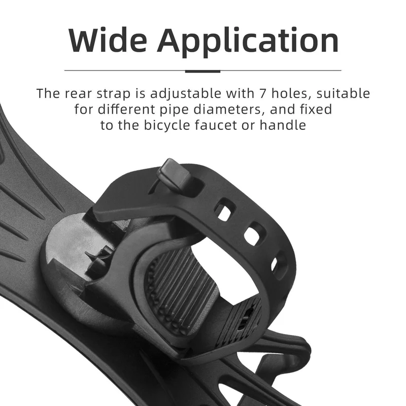 ROCKBROS Handyhalterung aus Silikon 360° Drehbar für Motorrad & Fahrrad