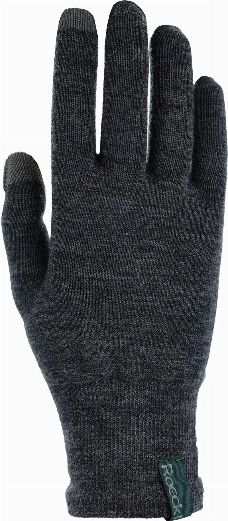 Roeckl Krinau Unterhandschuh Handschuhe lang dark grey mélange