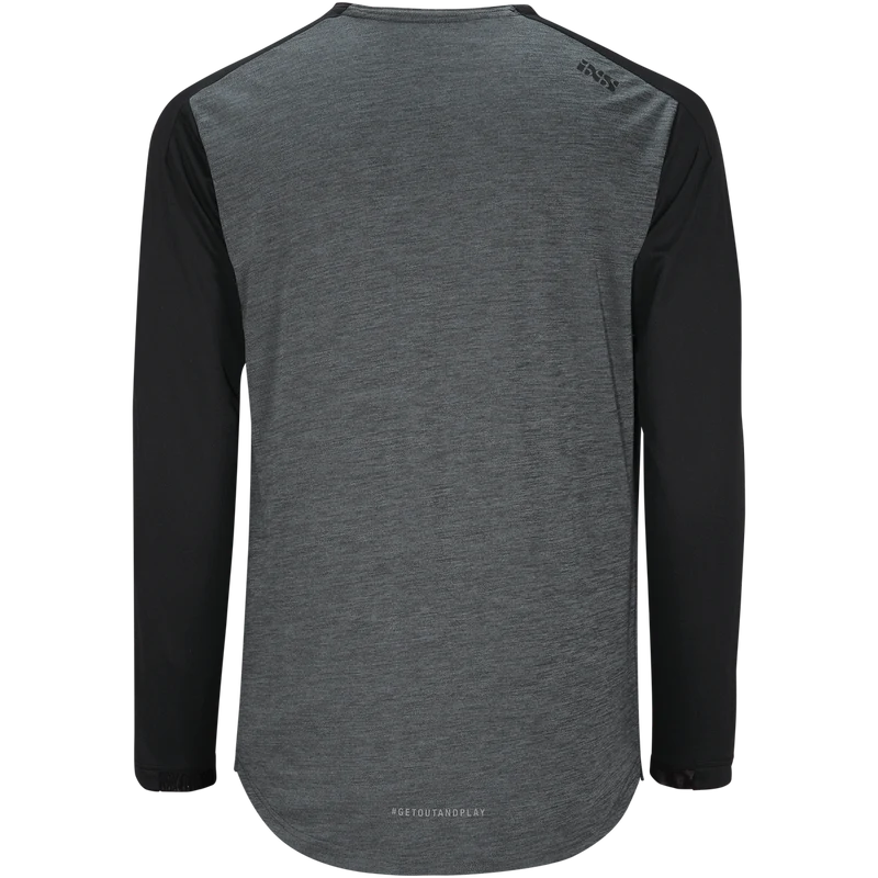 Flow X Kids long sleeve Jersey graphit-solid schwarz