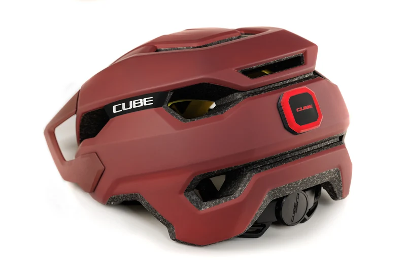 Cube Stray Mips MTB-Helm burgundy