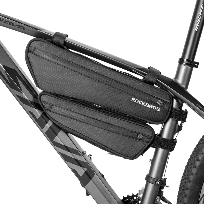 ROCKBROS 2 in 1 Fahrradtasche Set Rahmentasche Oberrohrtasche 2,5L