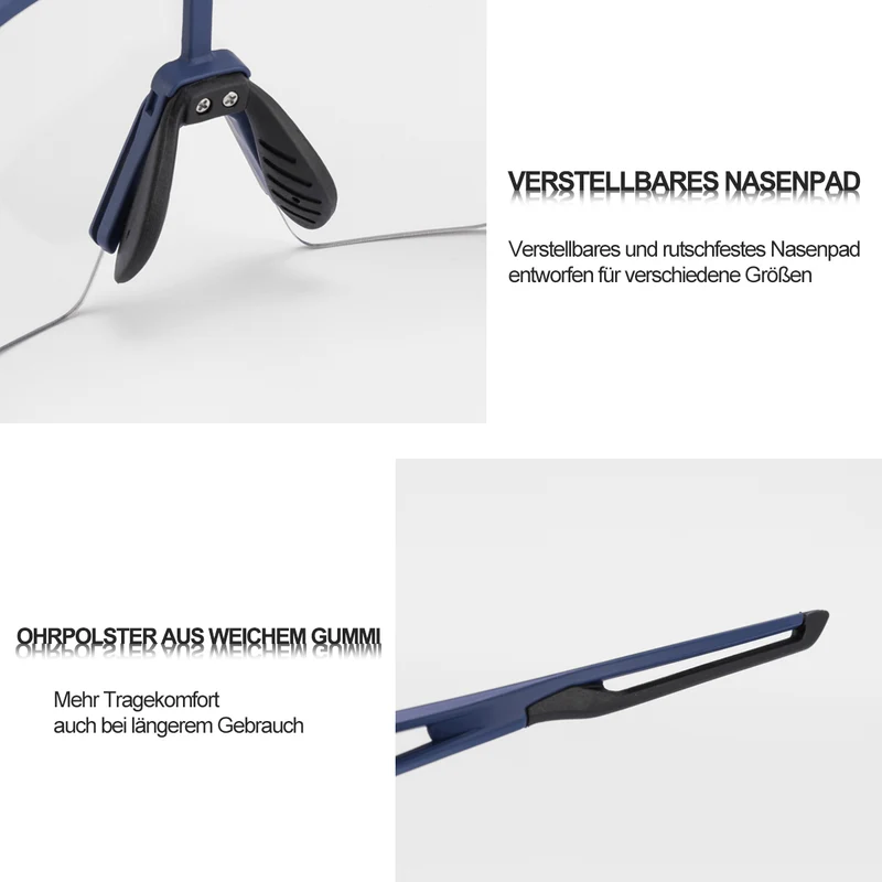 Unisex Fahrrad-Sonnenbrille mit Starkem UV-Schutz