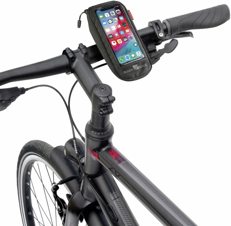 KLICKfix Phonebag Comfort Smartphonetasche transparent/schwarz