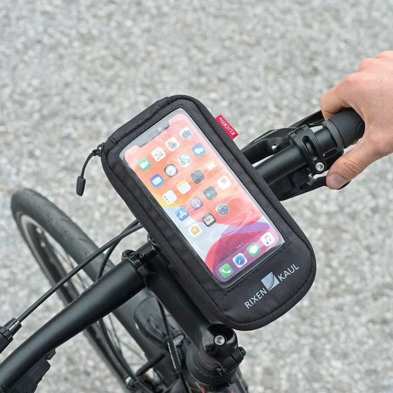 KLICKfix Phonebag Comfort Smartphonetasche transparent/schwarz