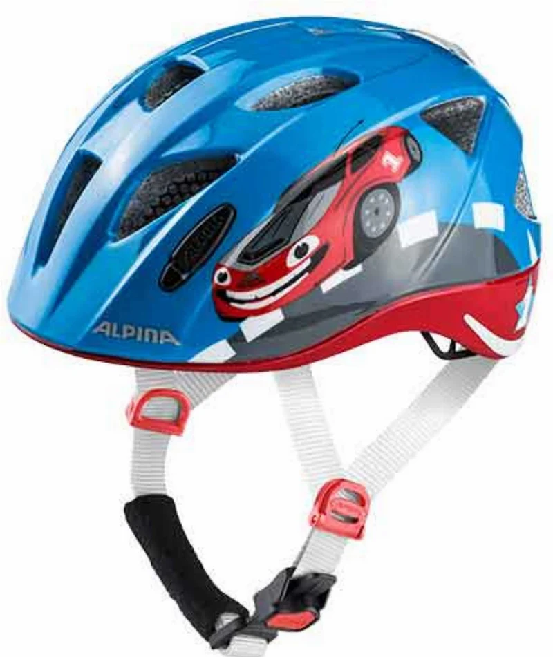 B-Ware - Alpina Ximo Flash Kinder-Helm Red Car (Gebrauchtware)