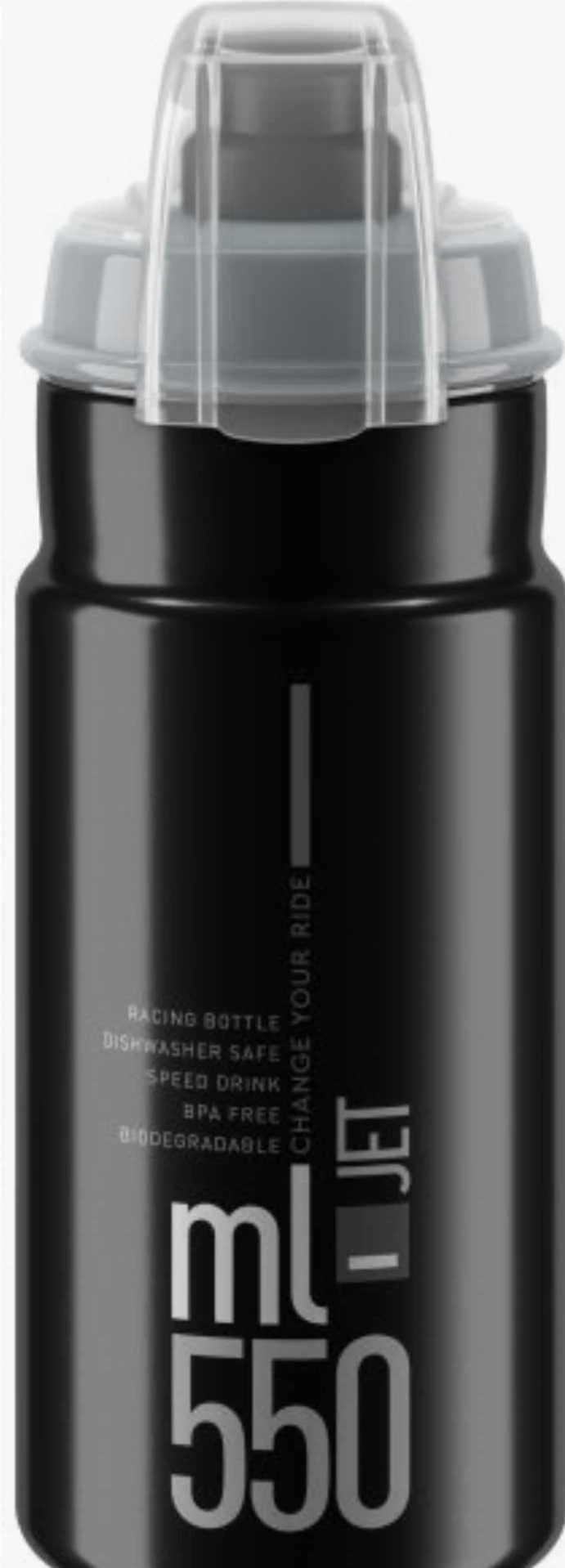 Elite Jet Plus Trinkflasche schwarz/grau
