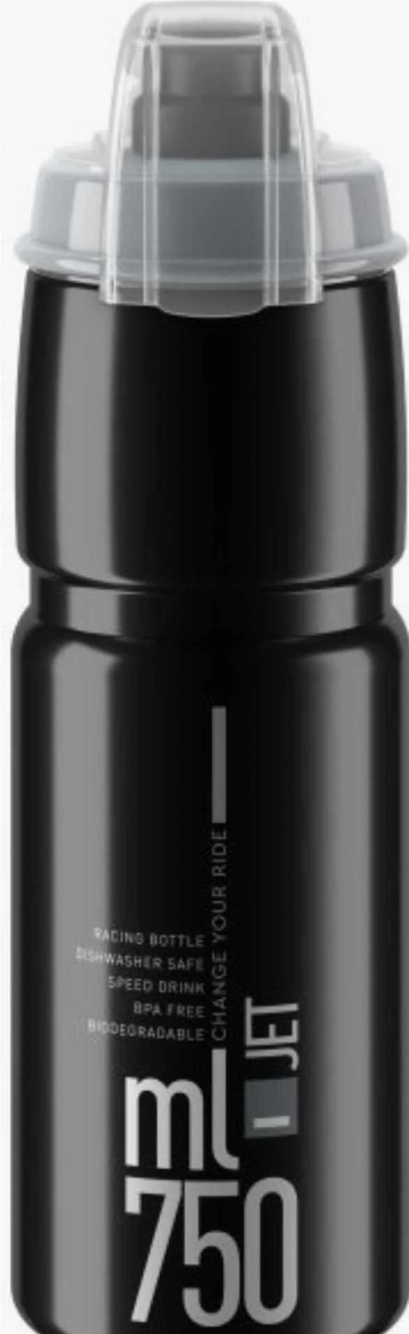 Elite Jet Plus Trinkflasche schwarz/grau
