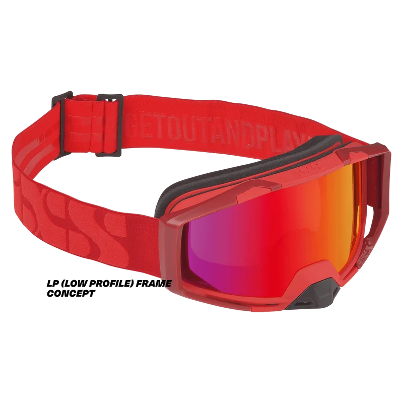 Goggle Trigger racing red / mirror crimson LP (Low Profile)