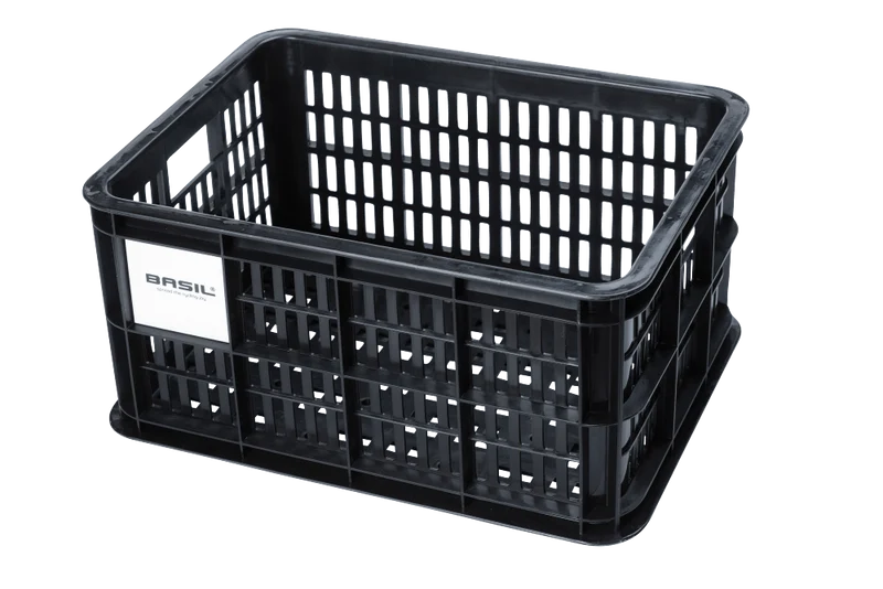 Basil Crate Fahrradkasten schwarz