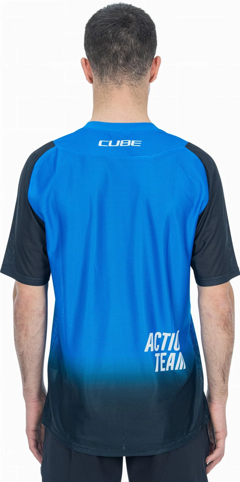 Cube Vertex Rundhalstrikot X Actionteam Kurzarm black´n´blue