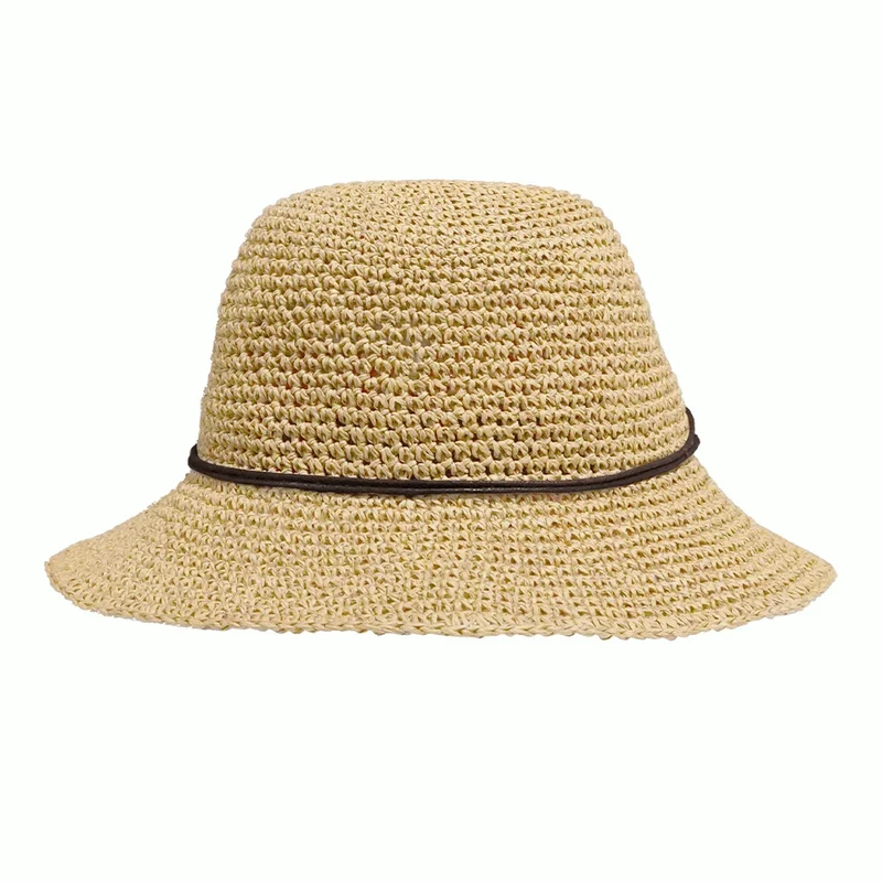 Lilen Bucket Straw Hat