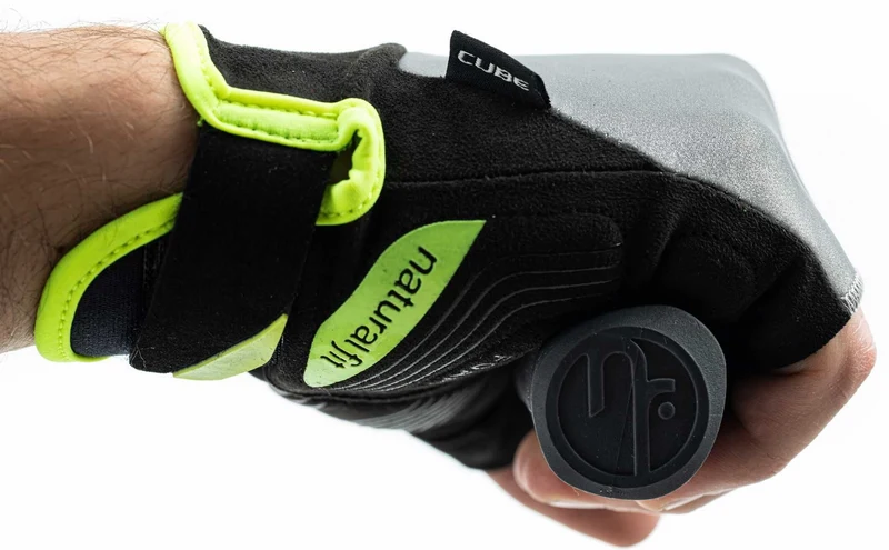 Cube X NF Handschuhe kurz grey´n´yellow