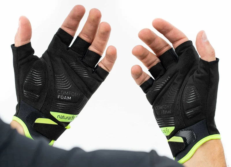 Cube X NF Handschuhe kurz grey´n´yellow