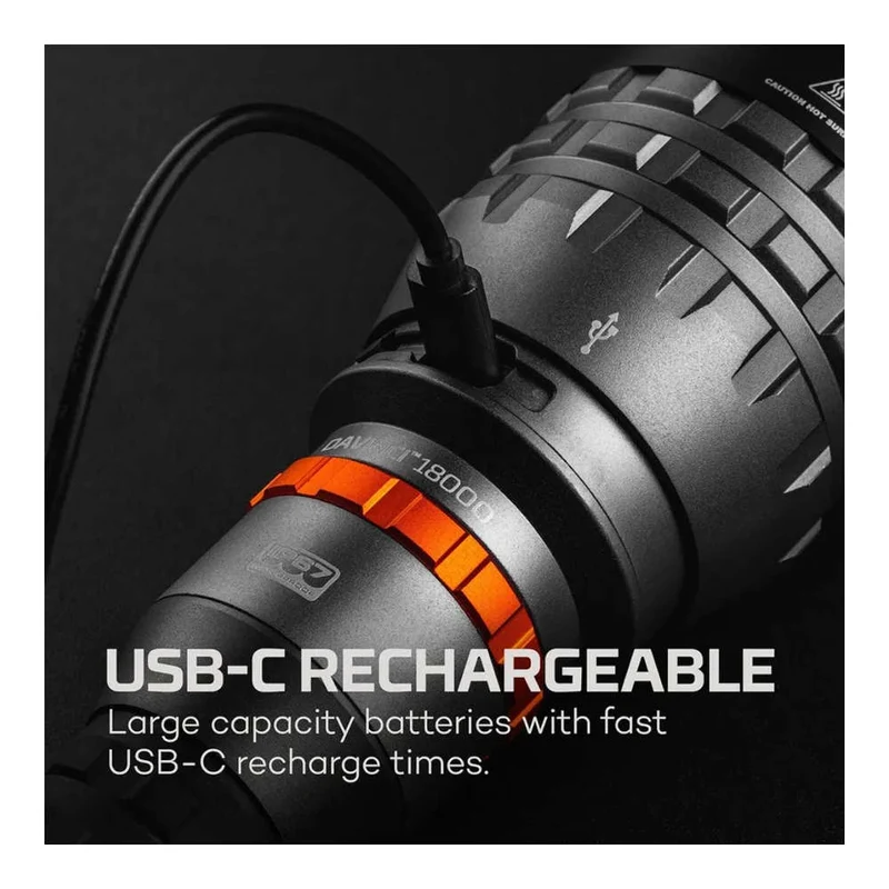 Nebo - DAVINCI 18000 Wiederaufladbare LED-Taschenlampe 18000 Lumen