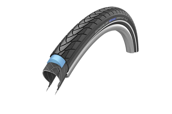 Schwalbe MARATHON PLUS Perf, SmartGuard, TwinSkin 20" Drahtreifen Black-Reflex