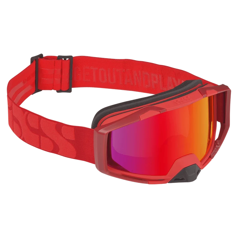 Goggle Trigger racing red / mirror crimson
