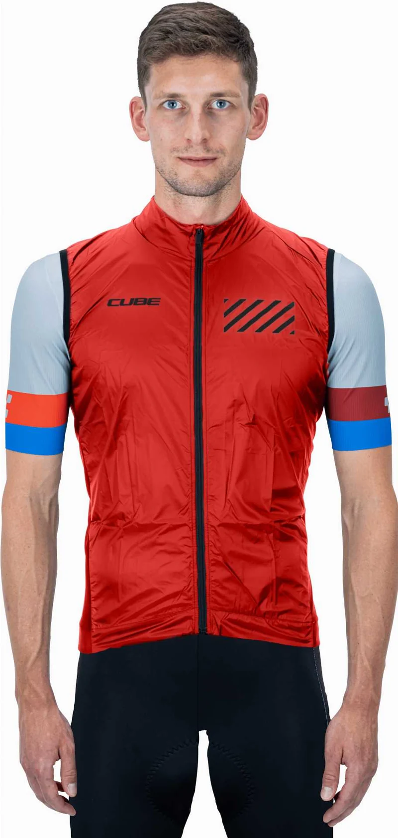 CUBE Teamline Windweste red
