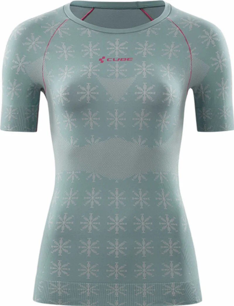 CUBE WS Funktionsunterhemd kurzarm Race Be Cool grey´n´pink