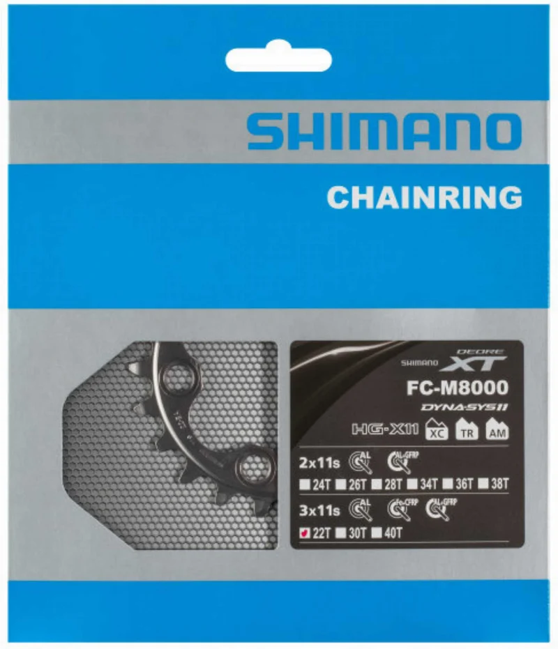 Shimano Deore XT FC-M8000 Kettenblatt 3-fach schwarz