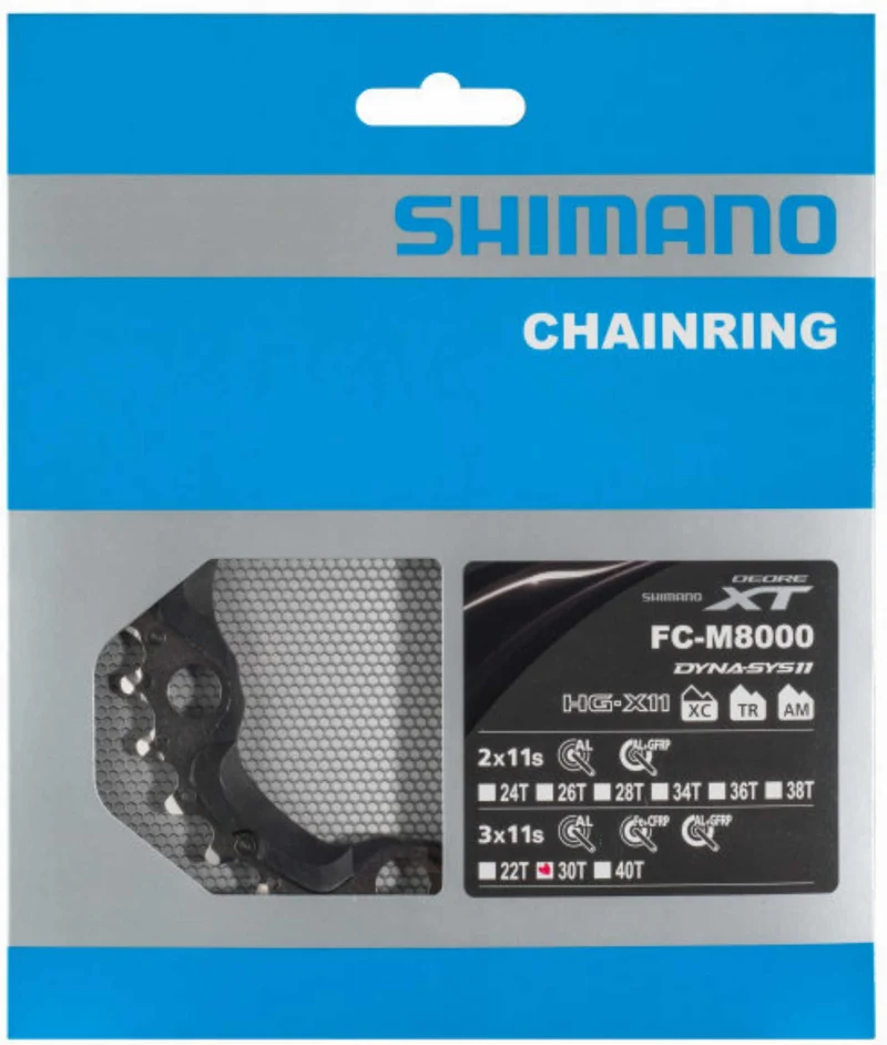Shimano Deore XT FC-M8000 Kettenblatt 3-fach schwarz