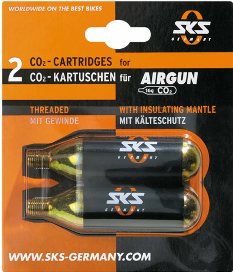 SKS GERMANY CO²-Kartuschen Set mit Gewinde
