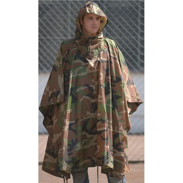 Mil-Tec - Ripstop Regenschutz // Woodland Camouflage