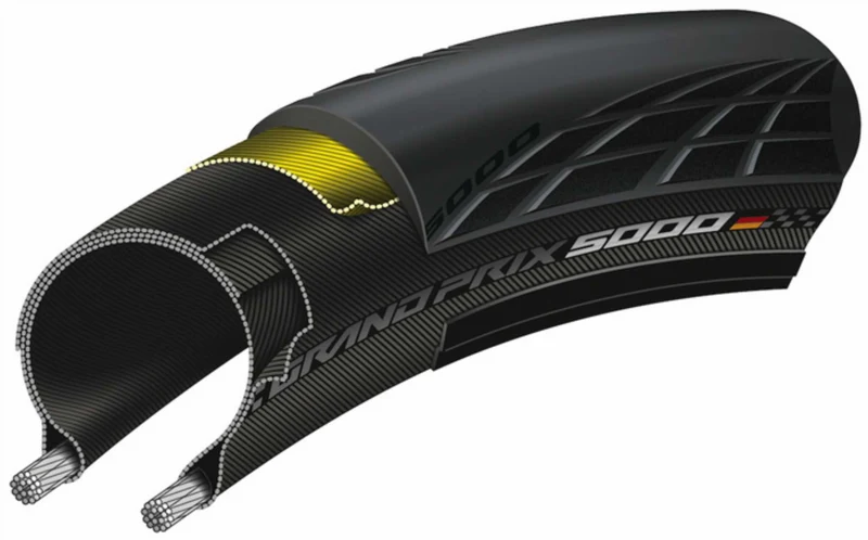 Continental Grand Prix 5000 28" Faltreifen schwarz/schwarz