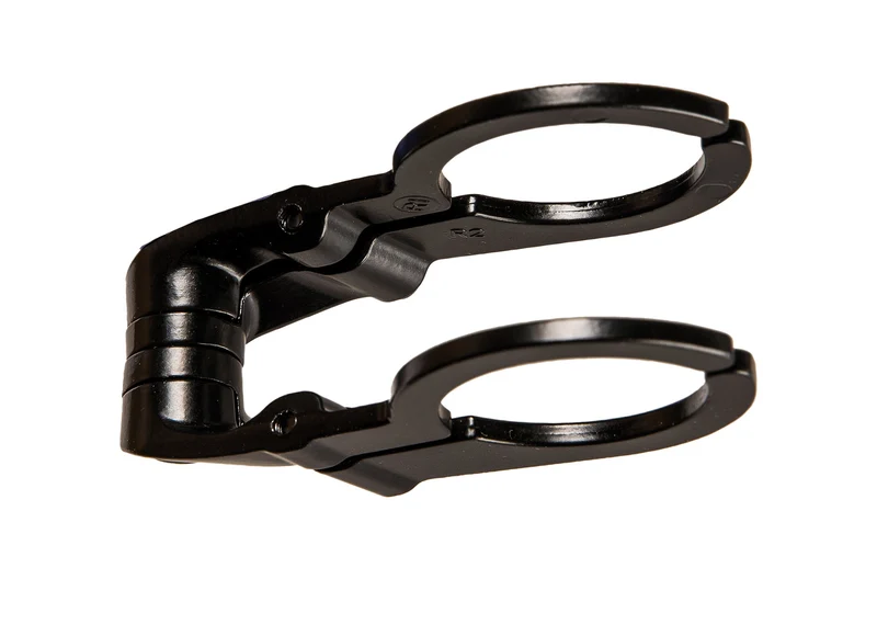 Herrmans Lampenhalter Herrmans Dual schwarz, Lenkerklemmung 31,8mm