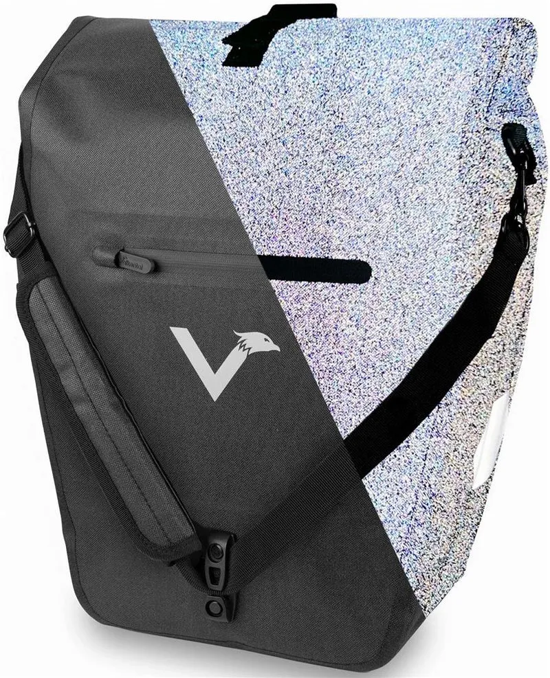 Valkental Bike Bag Urban Praktische 2in1 Gepäckträgertasche im urbanen Look 22 L inkl. Umhängegurt