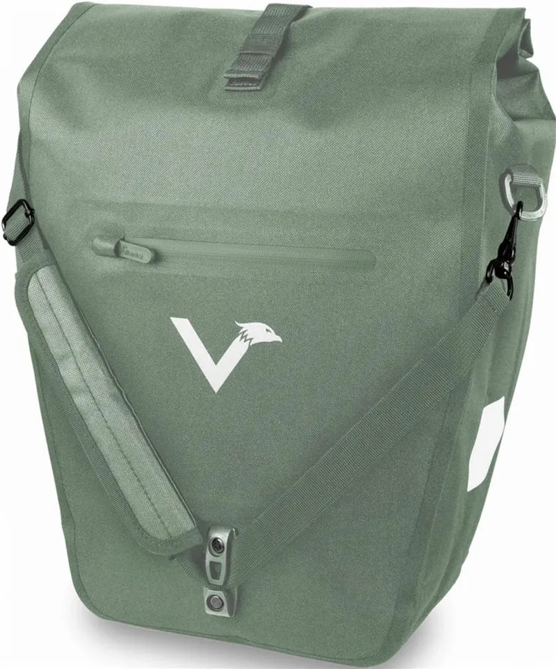 Valkental Bike Bag Urban Praktische 2in1 Gepäckträgertasche im urbanen Look 22 L inkl. Umhängegurt