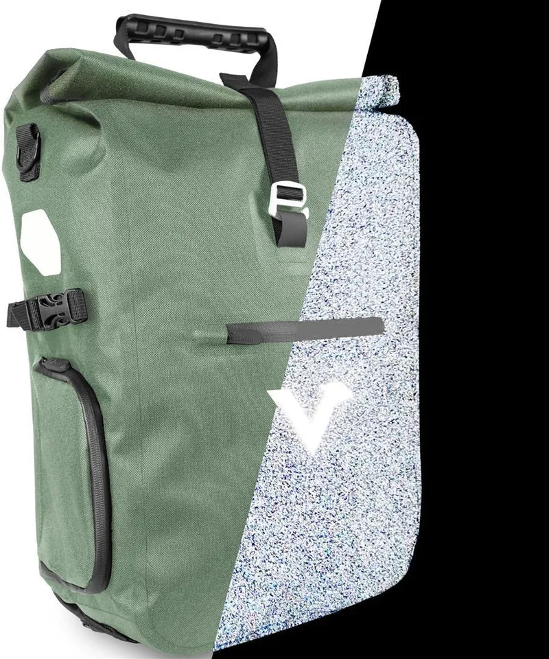 Valkental ValkPro 3in1 Fahrradtasche - hochfunktionales Multitalent 25 L inkl. Umhängegurt