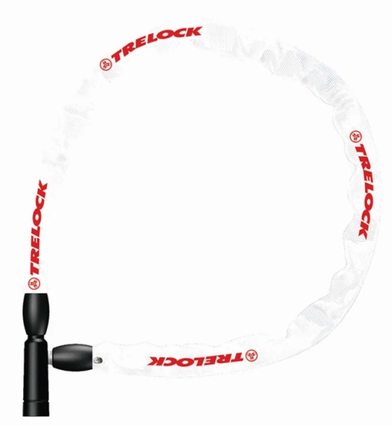 Trelock BC 115 Kettenschloss IN-X® 4 mm Kettenglied weiß
