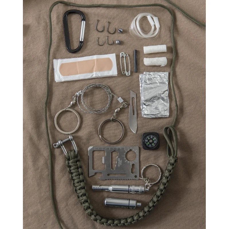 Mil-Tec - Paracord Survival Kit Large // Schwarz
